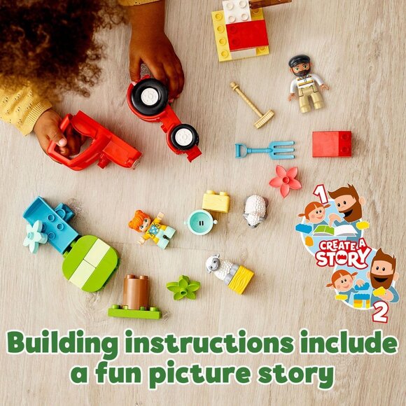 Lego DUPLO Farm Tractor & Animal Care 10950 Building Toys Brand New - Picture 3 of 12